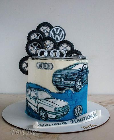 Cake with cars - Cake by TortIva