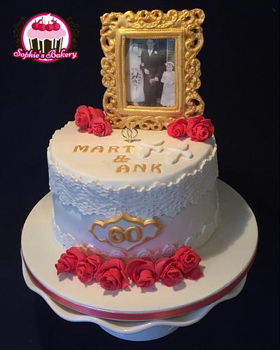 60th wedding anniversary cake - Cake by Sophie's Bakery