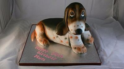 My first sculpted dog cake - Cake by For the love of cake (Laylah Moore)