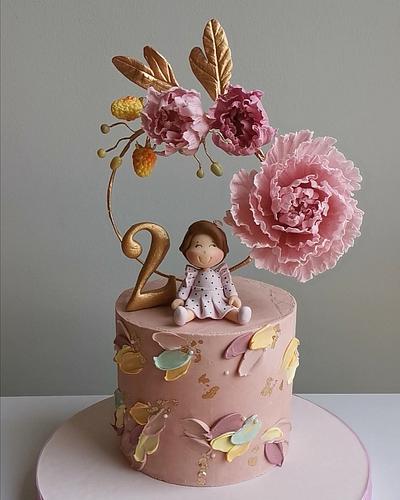 Peony Cake - Cake by Make & Bake Türkiye