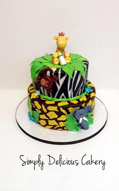 Jungle themed Babyshower - Cake by Simply Delicious Cakery