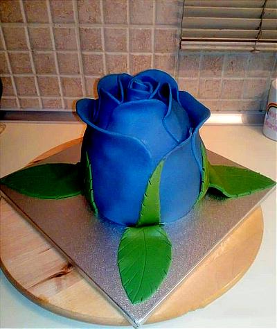 Blue rose - Cake by Sofia Frantzeskaki