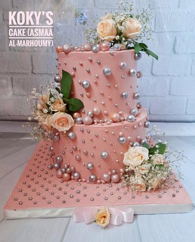 Engagement cake - Cake by AsmaaNabeel