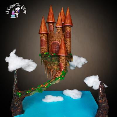 Castle Gravity Cake!!! - Cake by Moustoula Eleni (Alchemists of cakes)