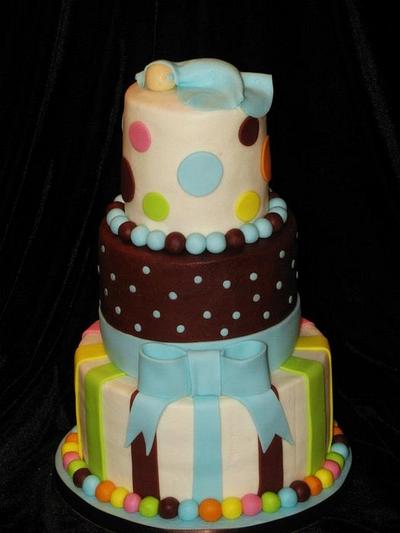 Sleeping Baby Shower Cake - Cake by Deborah