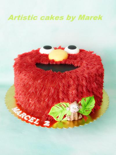 Elmo b'day - Cake by Marek