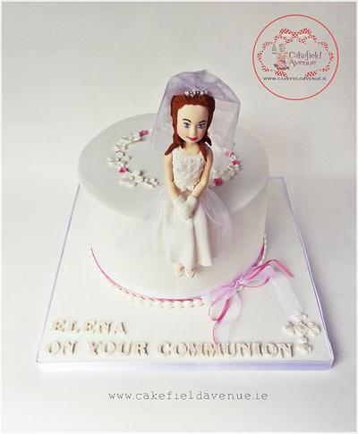 ELENA's COMMUNION CAKE - Cake by Agatha Rogowska ( Cakefield Avenue)