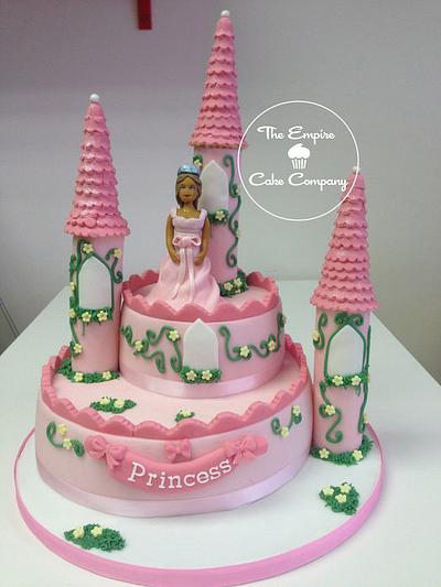 Pink princess castle cake - Cake by The Empire Cake Company
