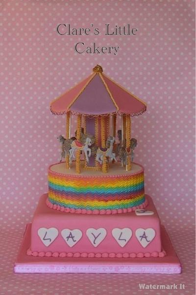 Merry go round cake - Cake by Clareslittlecakery