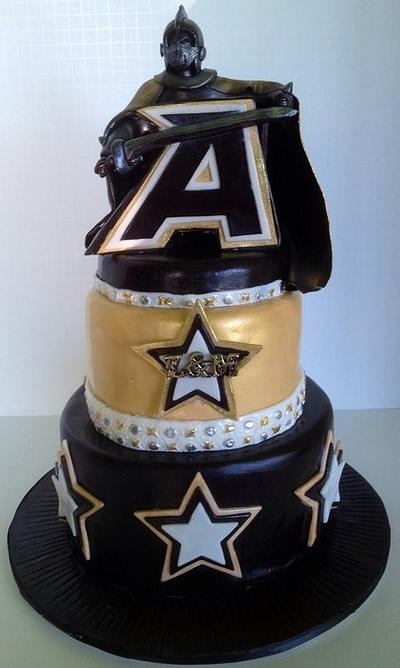 West Point Black Knight Groom's Cake - Cake by The Vagabond Baker