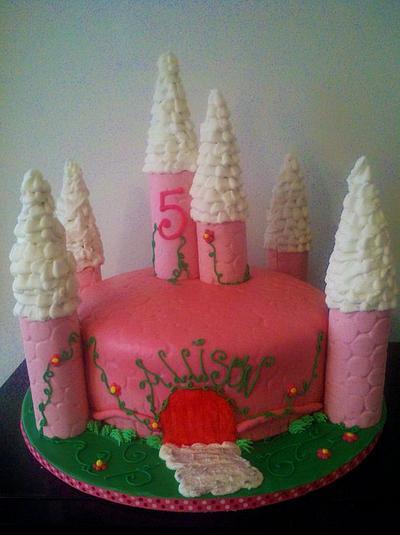 Castle fit for a little princess - Cake by Icingtopsthecake