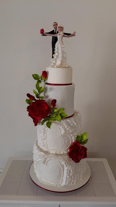 A wedding cake  - Cake by Bistra Dean 