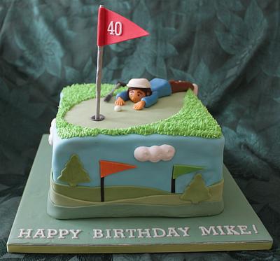 Birthday Golfer - Cake by Natalie Alt