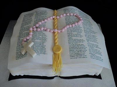 Holy Communion Bible - Cake by CakeDIY