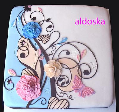 Flower ornament - Cake by Alena