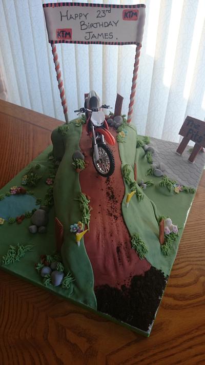 Off Road Motor Bike Cake - Cake by Dylansnan