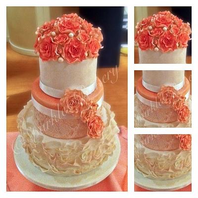 My second wedding cake - Cake by Karen