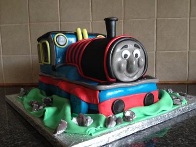 Thomas the Tank Engine cake - Cake by Mandy
