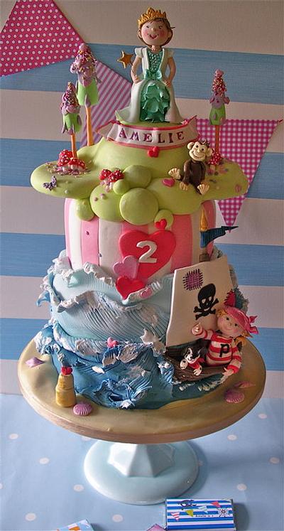 Amelie is two xxx - Cake by Lynette Horner