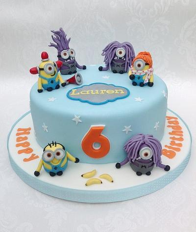 Minions from Despicable Me 2 cake - Cake by Deborah Cubbon (the4manxies)