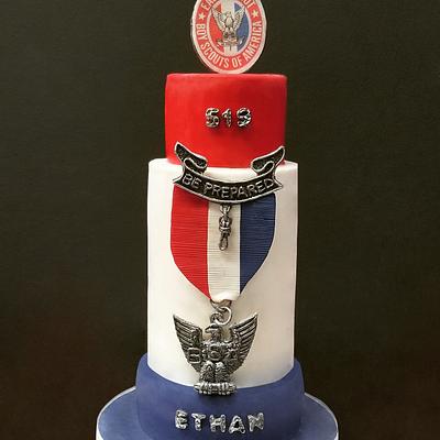 Eagle Scout Award Cake  - Cake by FantasticalSweetsbyMIKA
