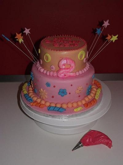 Bright birthday cake - Cake by Sugarcha