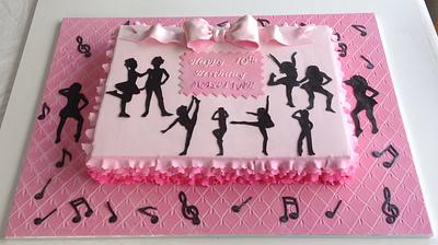 Dance themed cake - Cake by Kerin H