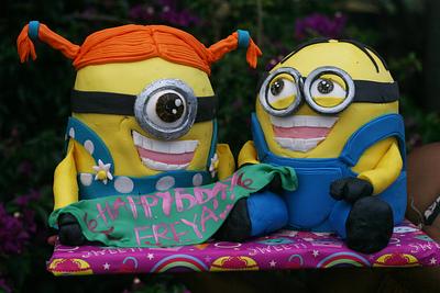 Minion Stuart and Dave! - Cake by Joy Apollis