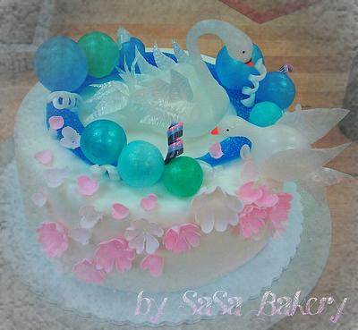 swan & dove - Cake by SaSaBakery