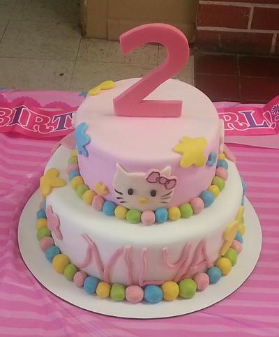 Hello Kitty 2nd Birthday - Cake by Candace Linen