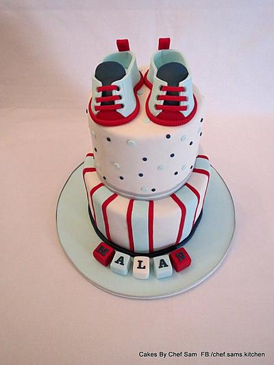 Navy, Red and Blue Chris - Cake by chefsam
