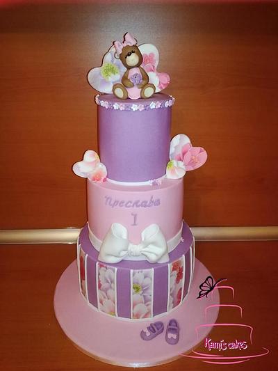 1st birthday cakes - Cake by KamiSpasova