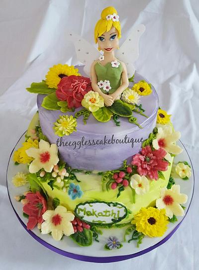 fresh cream tinkerbell themed cake - Cake by Payal Jain