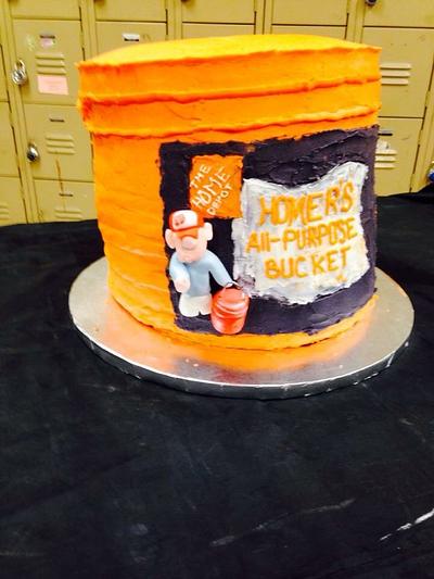 Homer bucket cake - Cake by Brinda B