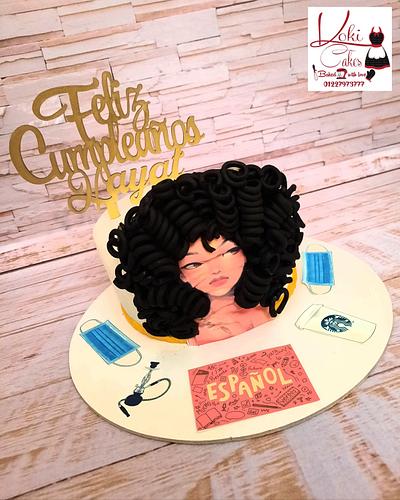 "Curly girl cake" - Cake by Noha Sami