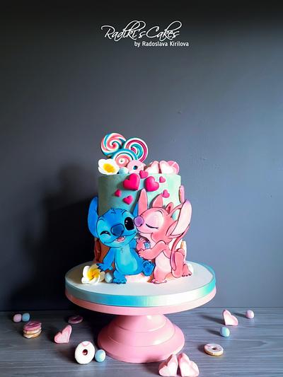 Stitch in Love! - Cake by Radoslava Kirilova (Radiki's Cakes)