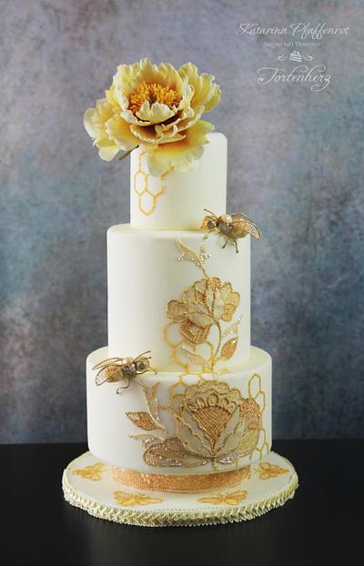 Bees weddingcake - Cake by Tortenherz