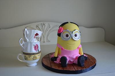 Mini Minion Dave in a Tutu - Cake by ilovebc2