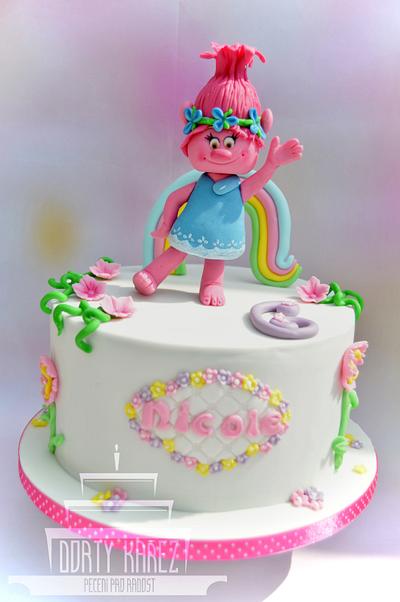 Birthday cake with Poppy - Trolls - Cake by Lenka Budinova - Dorty Karez