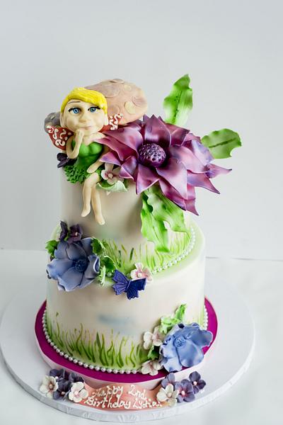 Whimsical Tinkerbell  - Cake by Piece O'Cake 
