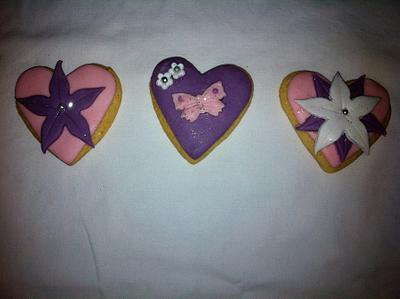 Heart cookies - Cake by Bolacholas