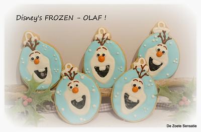 Olaf Cookies! - Cake by claudia