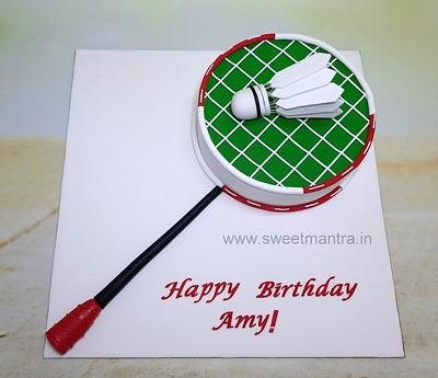 Cake for badminton player - Cake by Sweet Mantra Homemade Customized Cakes Pune