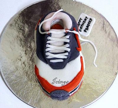 Nike shoe cakelet !! - Cake by Ashwini Hebbar