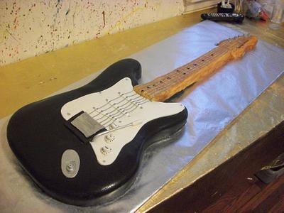Fender Stratocaster Guitar - Cake by Tracy's Custom Cakery LLC