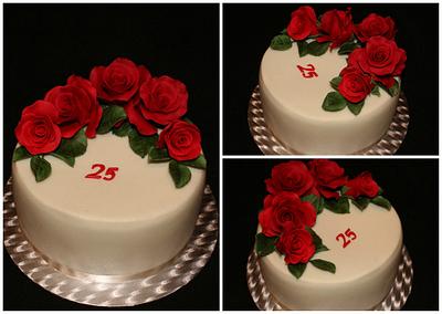 RED ROSES - Cake by Anka