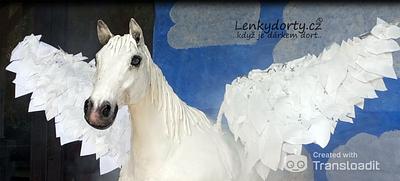 Pegasus Antigravity Cake - Life size - Cake by Lenkydorty