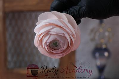 Renanculus flower  - Cake by Rody academy