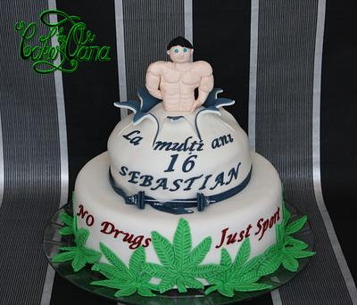no drugs , just sport cake - Cake by cakesbyoana