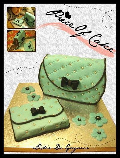 Cake bag with the coordinated portfolio sugar paste - Cake by Piece of cake by Lidia Di Gregorio (Italian cakes)
